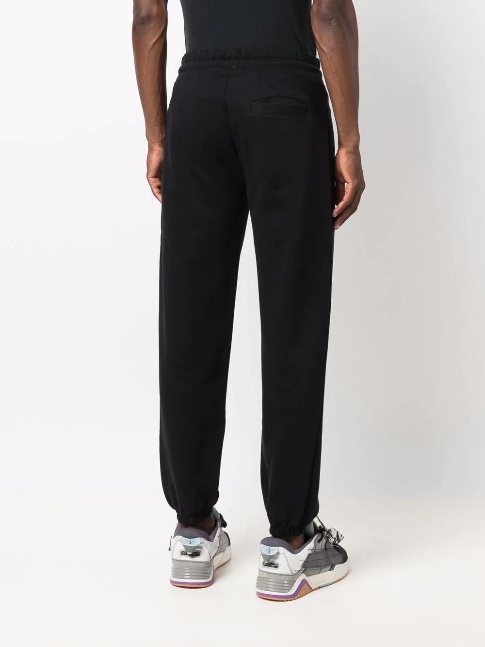 heart-embroidered track pants - 4