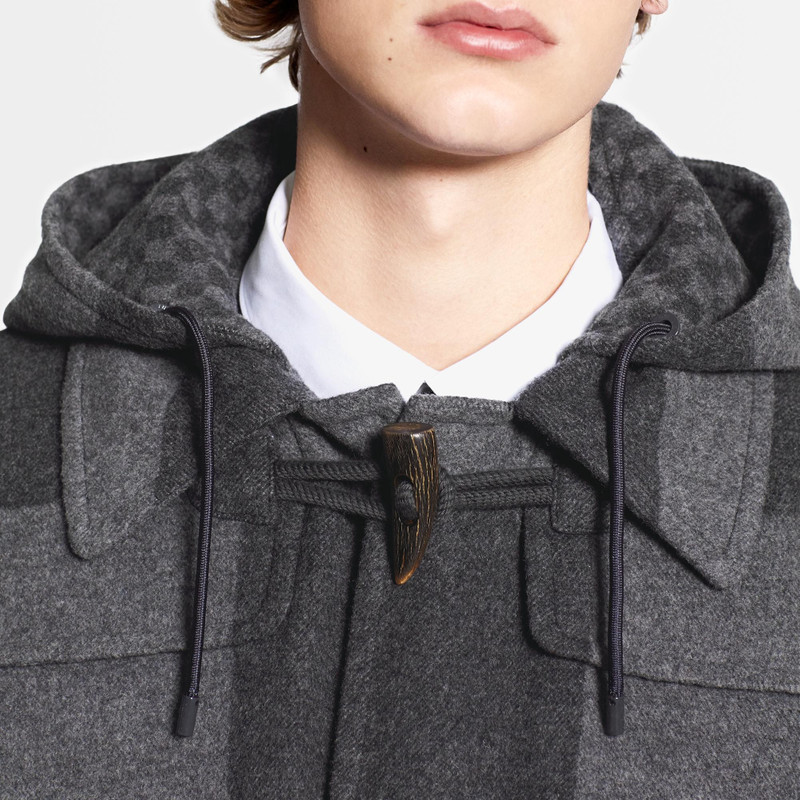 Giant Damier Duffle Coat 3