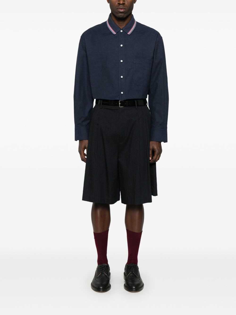 RWB stripe-print flannel shirt - 2