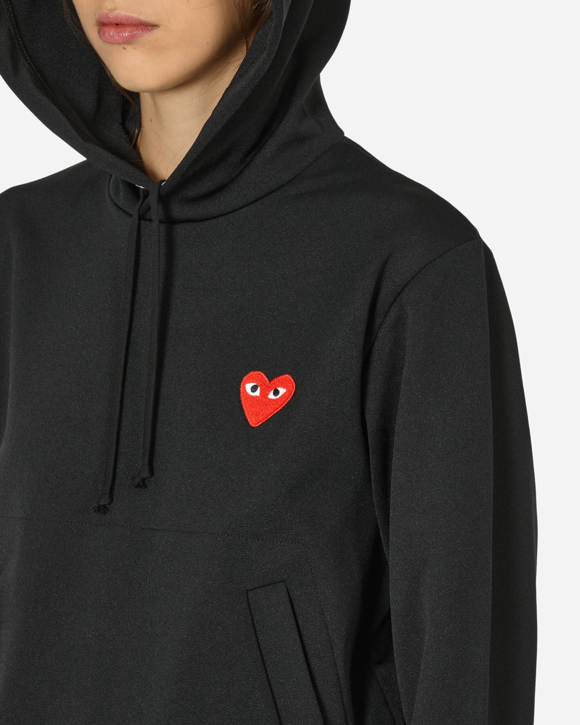Small Heart Hooded Sweatshirt Black - 5