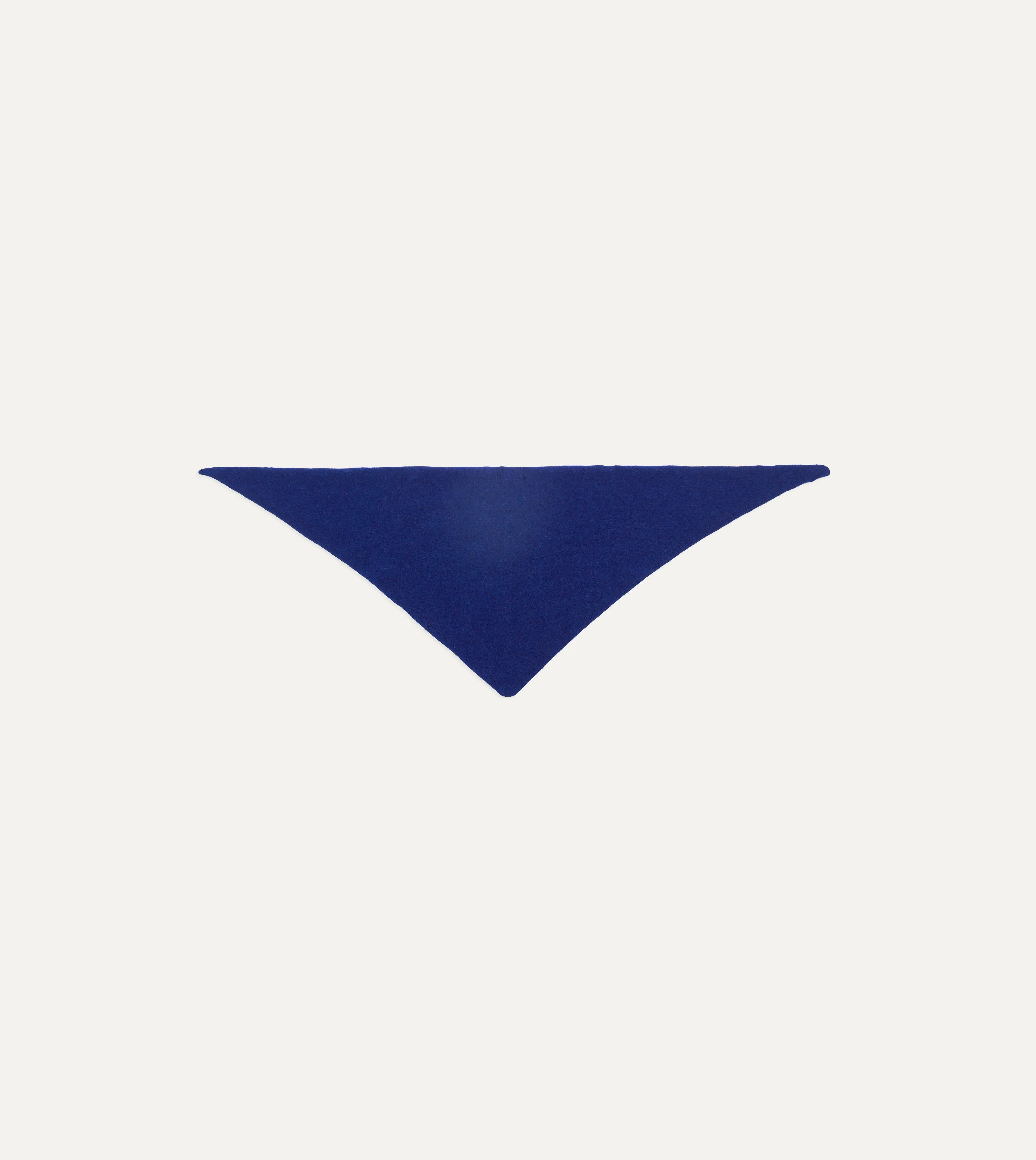 Blue Lambswool Triangle Neck Scarf - 1