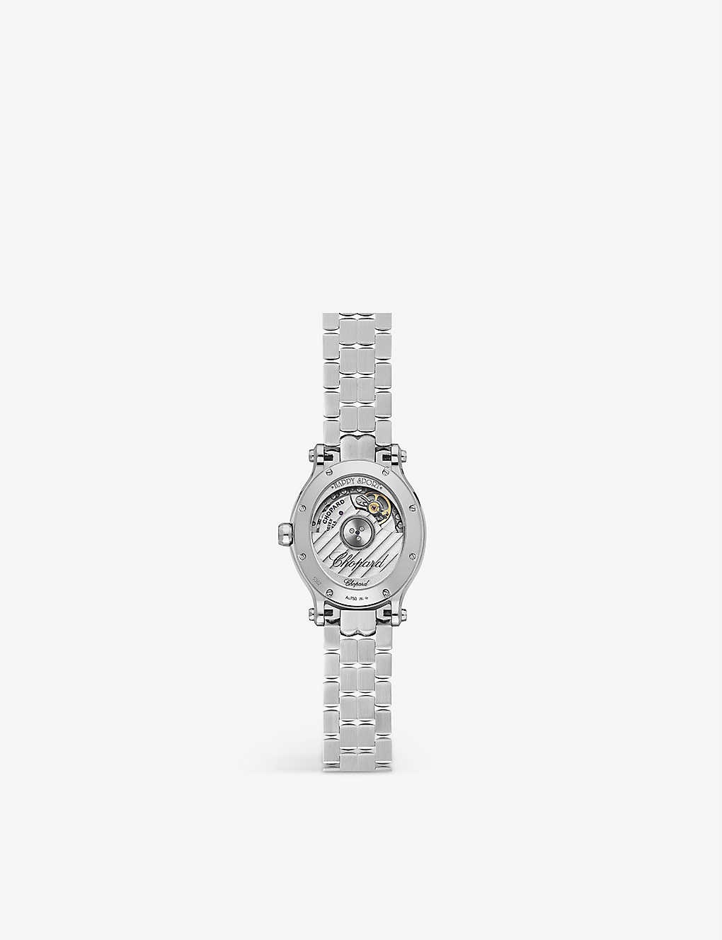 278602-3002 Happy Sport Oval stainless steel and diamond watch - 3
