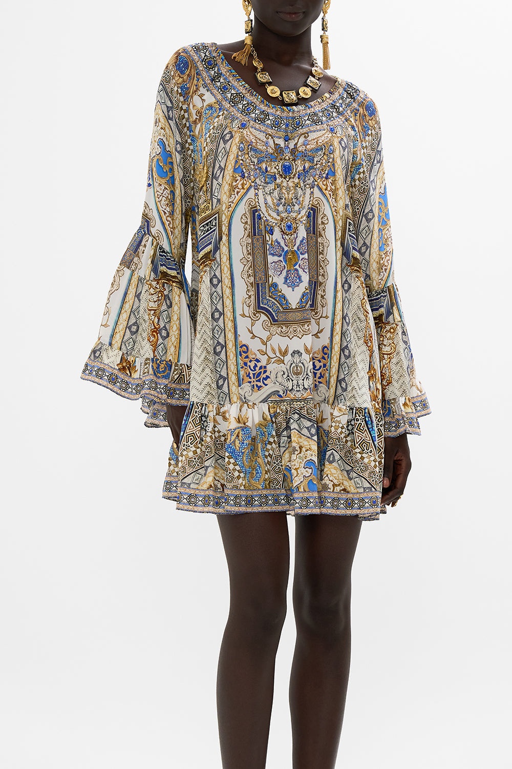 A LINE FRILL DRESS - 5