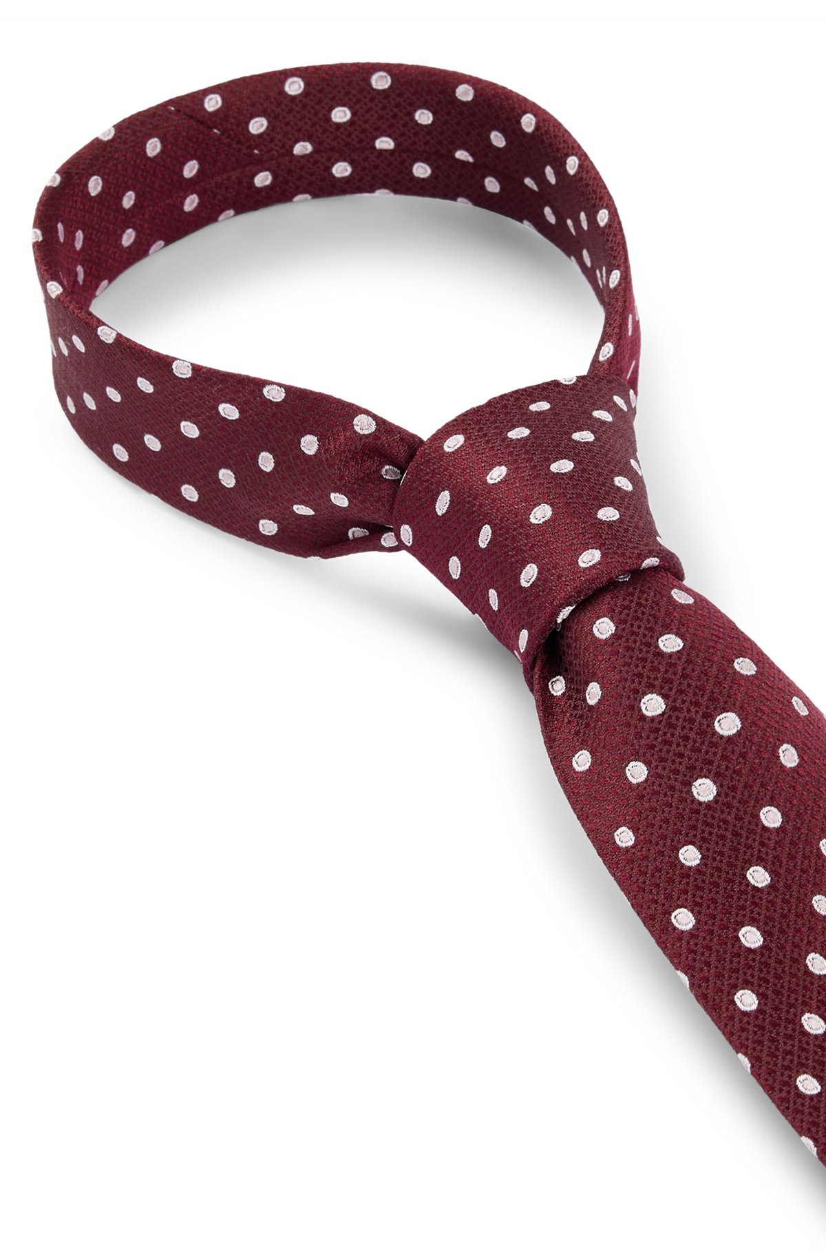SILK-JACQUARD TIE WITH MICRO PATTERN - 6