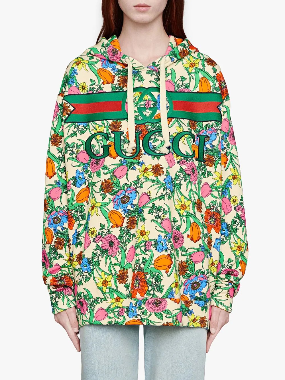 Pop Flora printed hoodie - 3