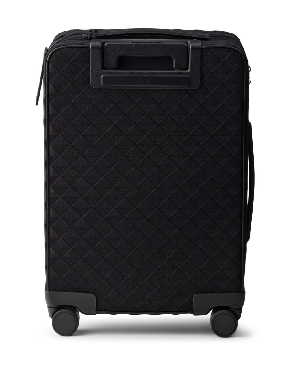 triangle-logo embroidered suitcase - 2