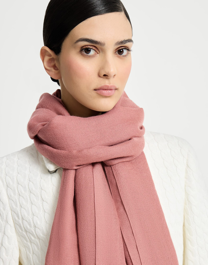 Cashmere and silk scarf 4