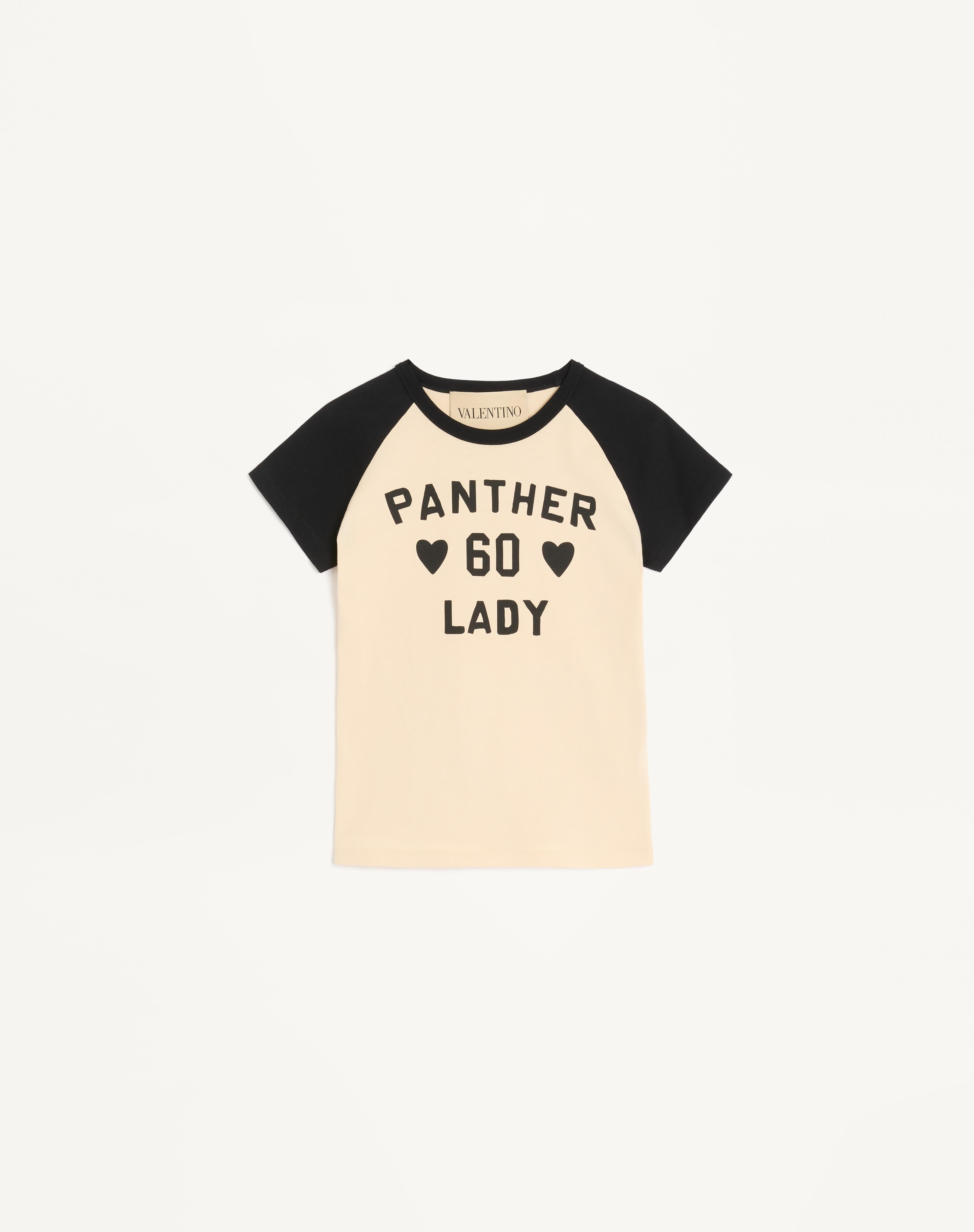 COTTON T-SHIRT WITH CHEZ VALENTINO PRINT - 1