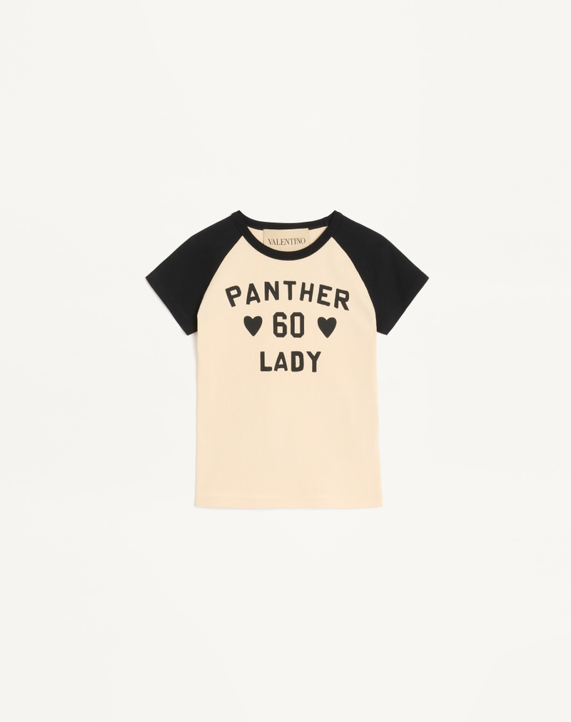 COTTON T-SHIRT WITH CHEZ VALENTINO PRINT 1