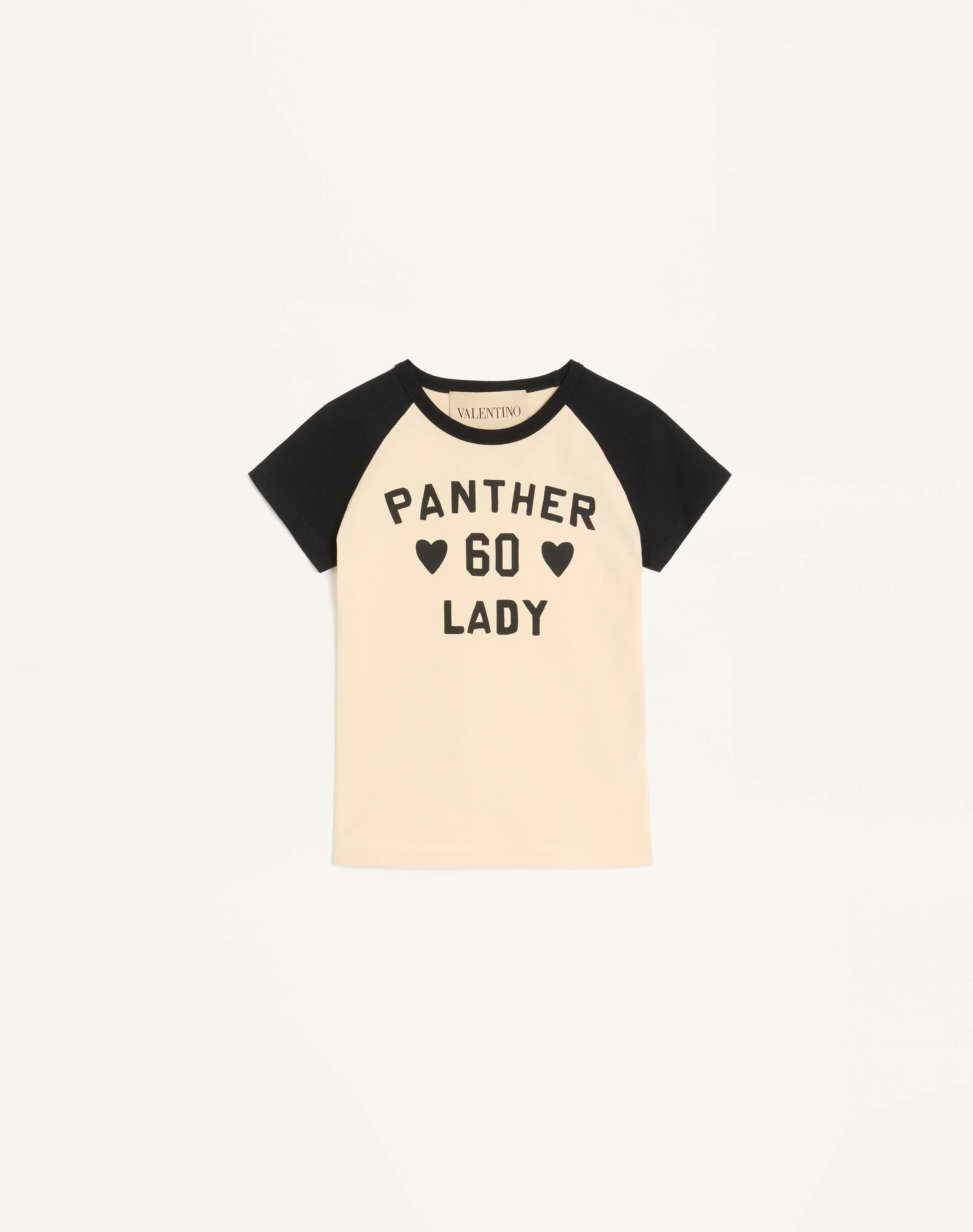 COTTON T-SHIRT WITH CHEZ VALENTINO PRINT - 1