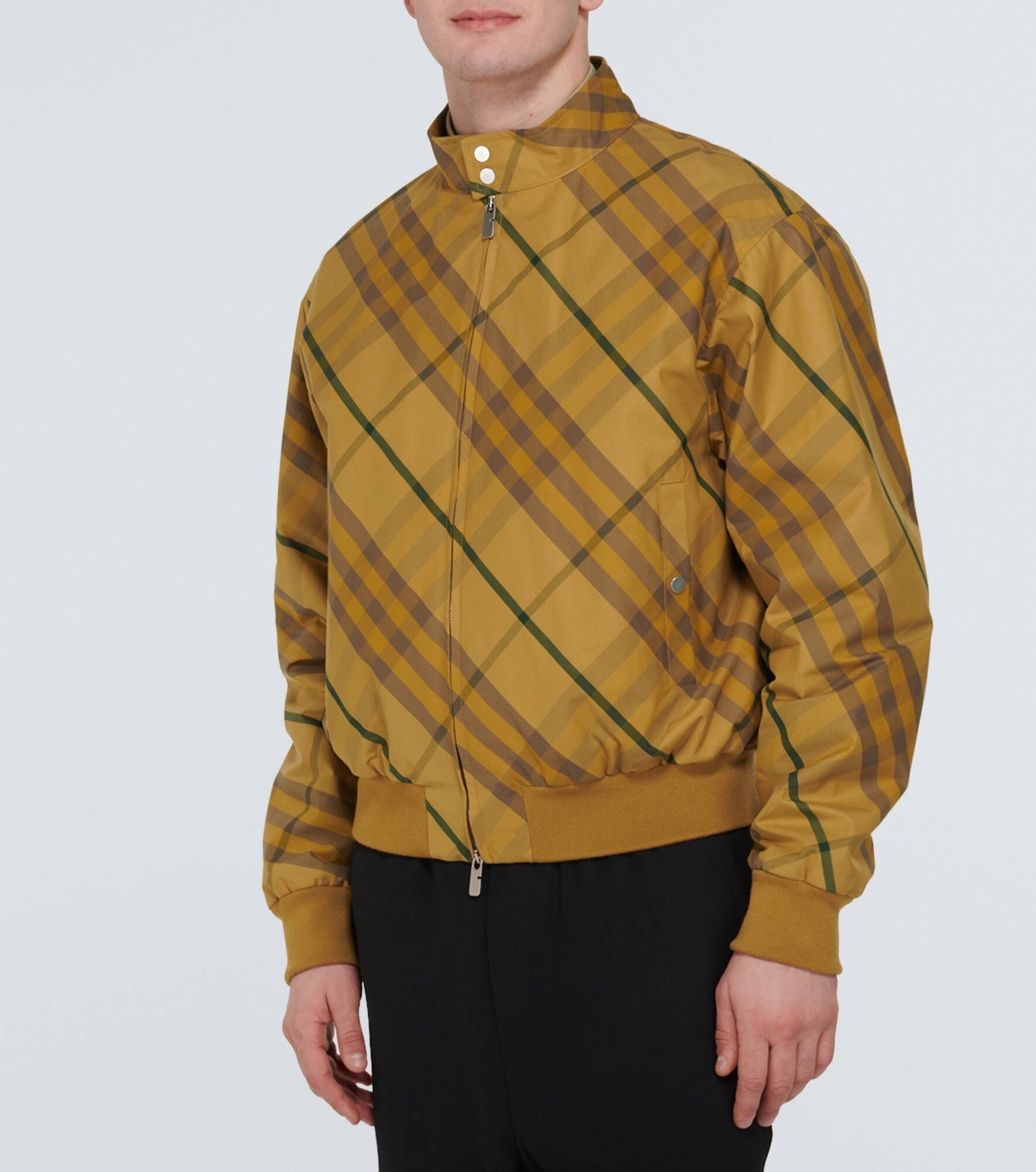 Burberry Check cotton twill bomber jacket - 3