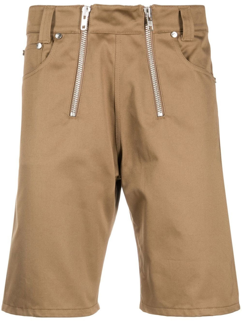 double-zip Bermuda shorts 1