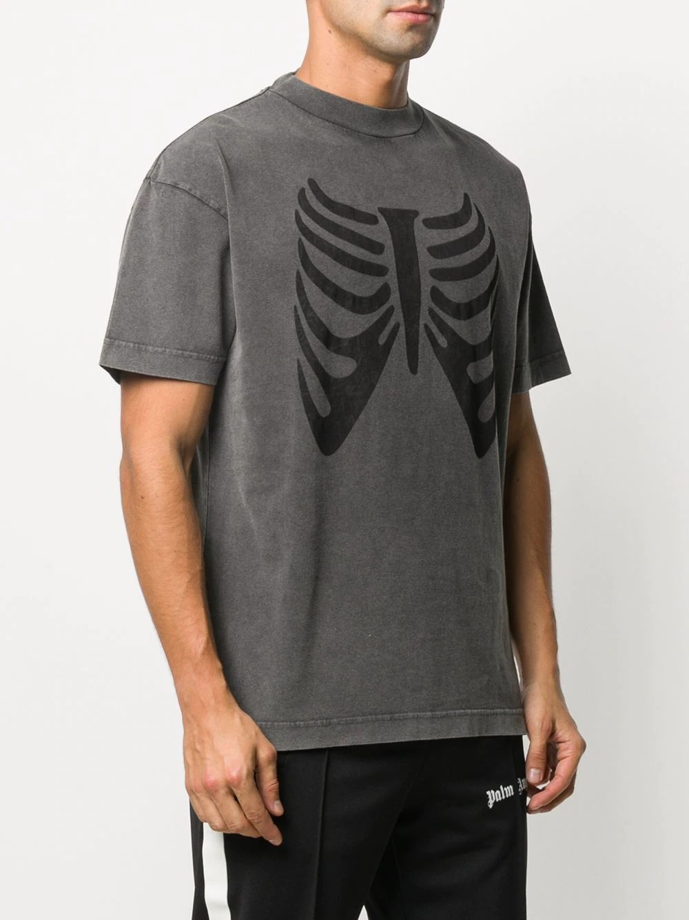 skeleton-print short-sleeve T-shirt - 3