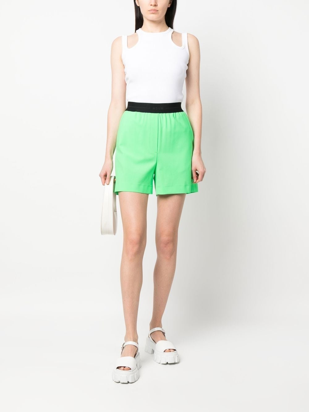 logo-waistband shorts - 2