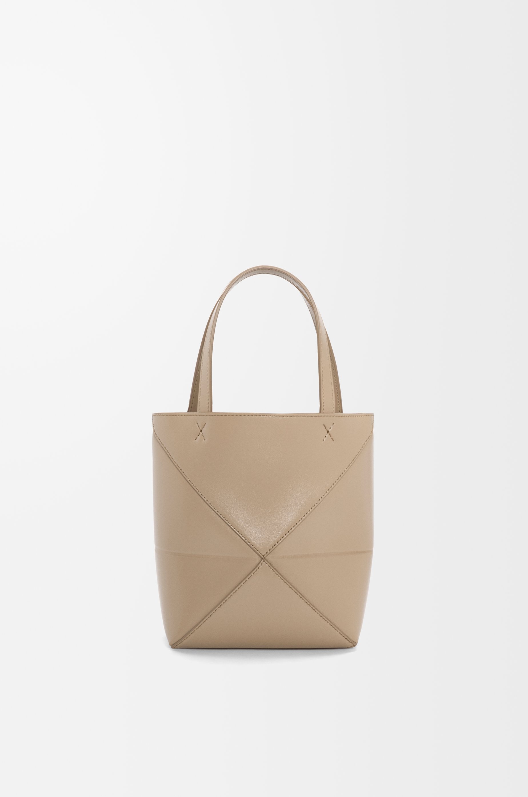 Mini Puzzle Fold tote in shiny calfskin - 7