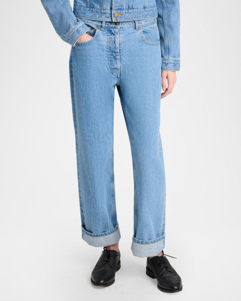 Washed Classic 5-Pocket Selvedge Jeans 4