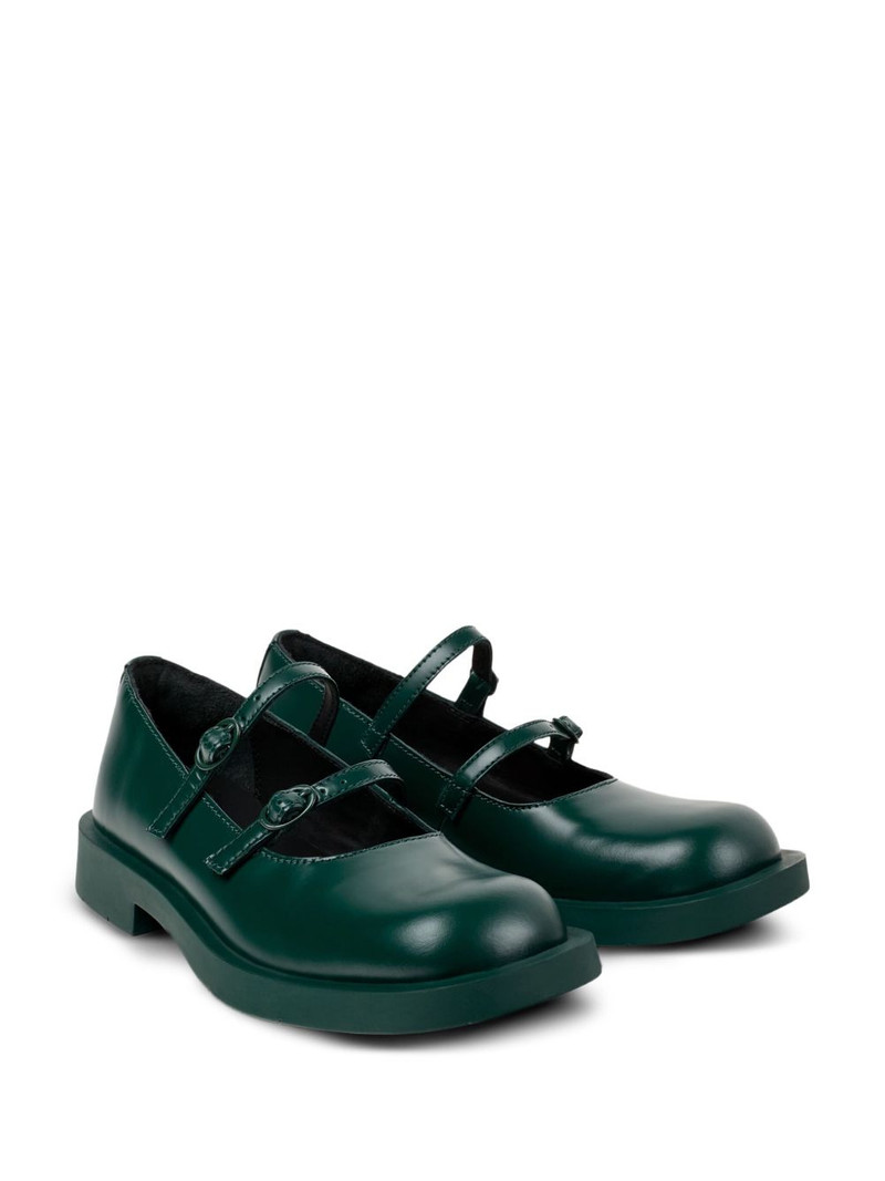 CAMPERLAB 1978 double-buckle leather flat pumps outlook