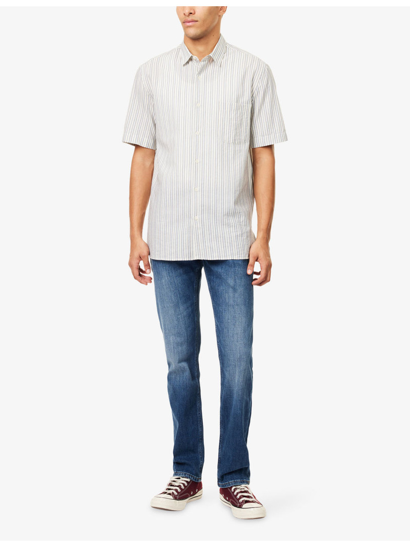 FRAME Modern Straight Slim-Fit Stretch-Denim Jeans outlook