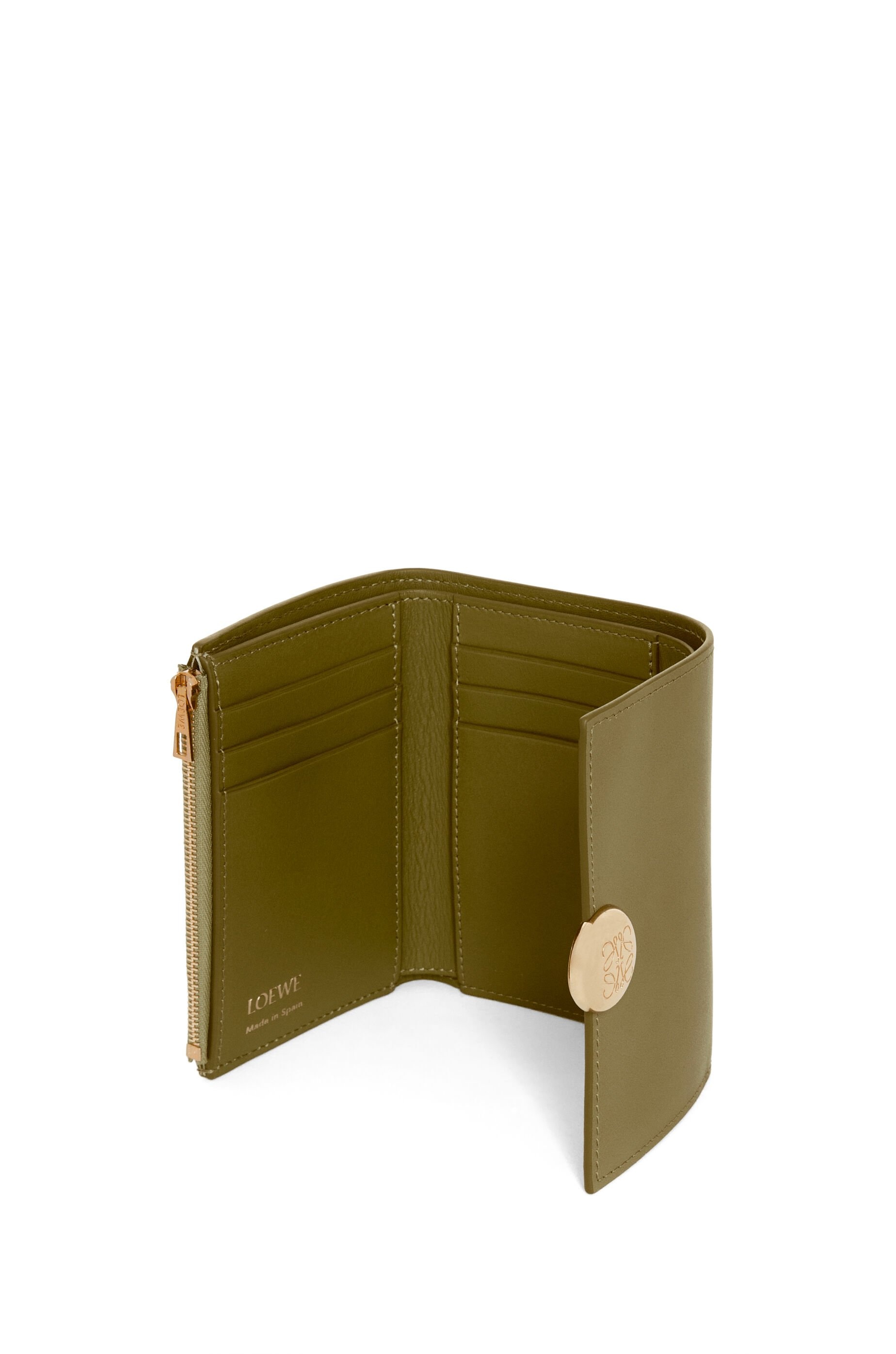 Pebble small vertical wallet in shiny nappa calfskin - 3