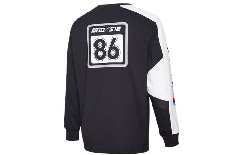 PUMA PUMA x BMW Crossover Racing Series Casual Sports Pullover Round Neck Black 596081-01 outlook