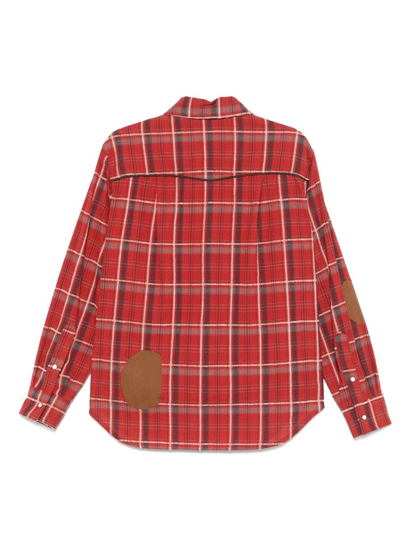 Andersson Bell Noah patch checked shirt outlook