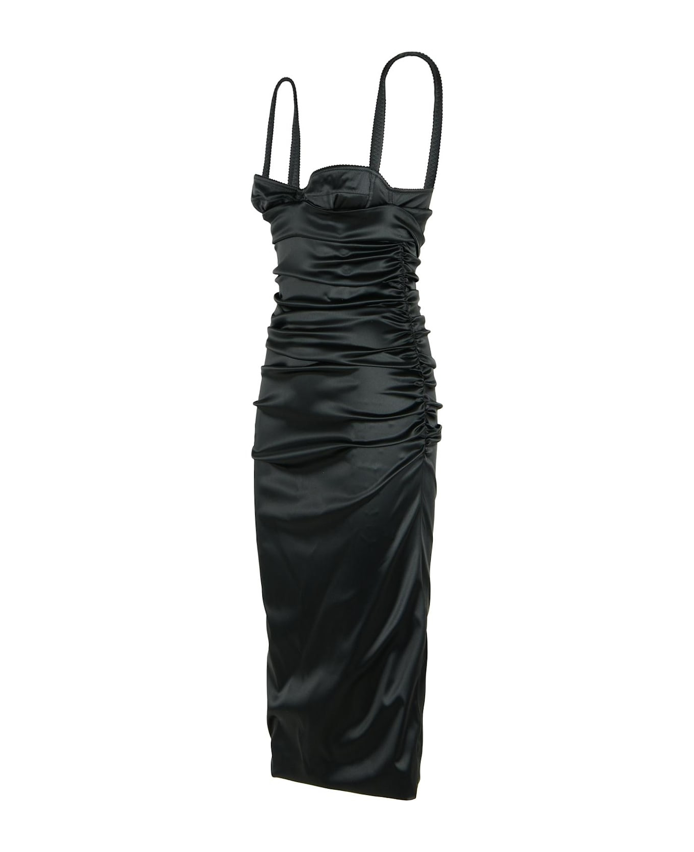 Black Silk Blend Dress - 2