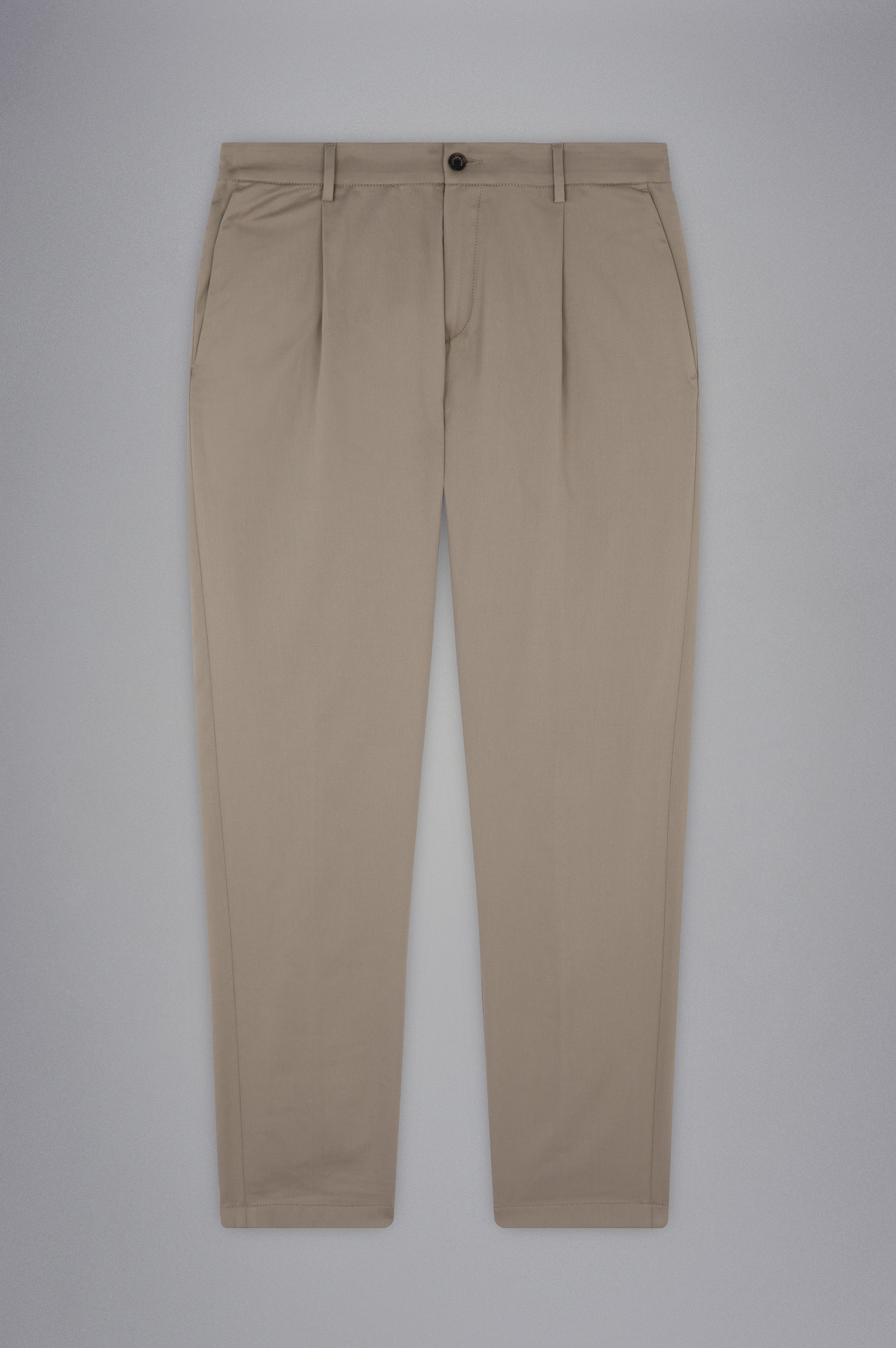 COTTON STRETCH CHINO TROUSERS - 1