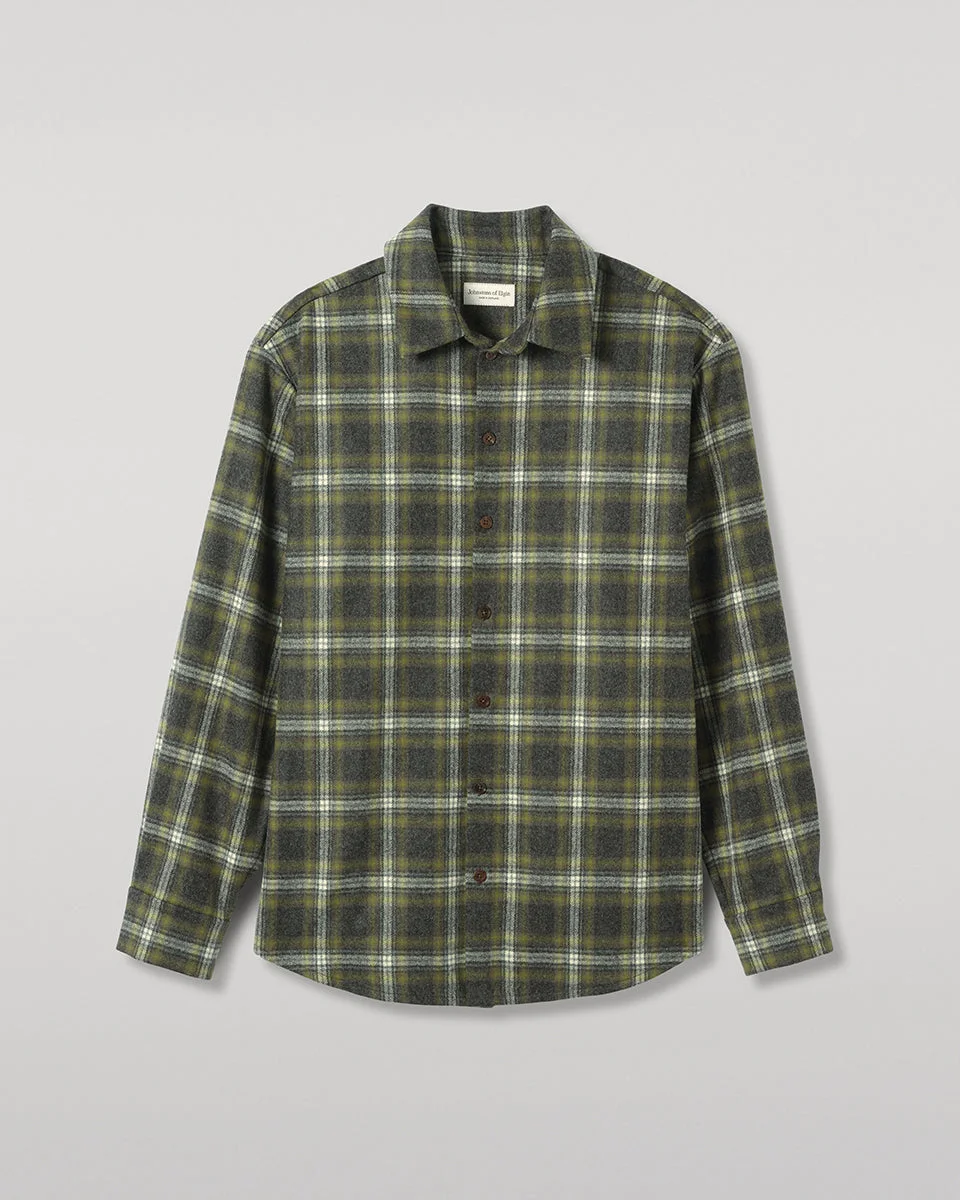 Capercaillie Green Plaid Overshirt - 1