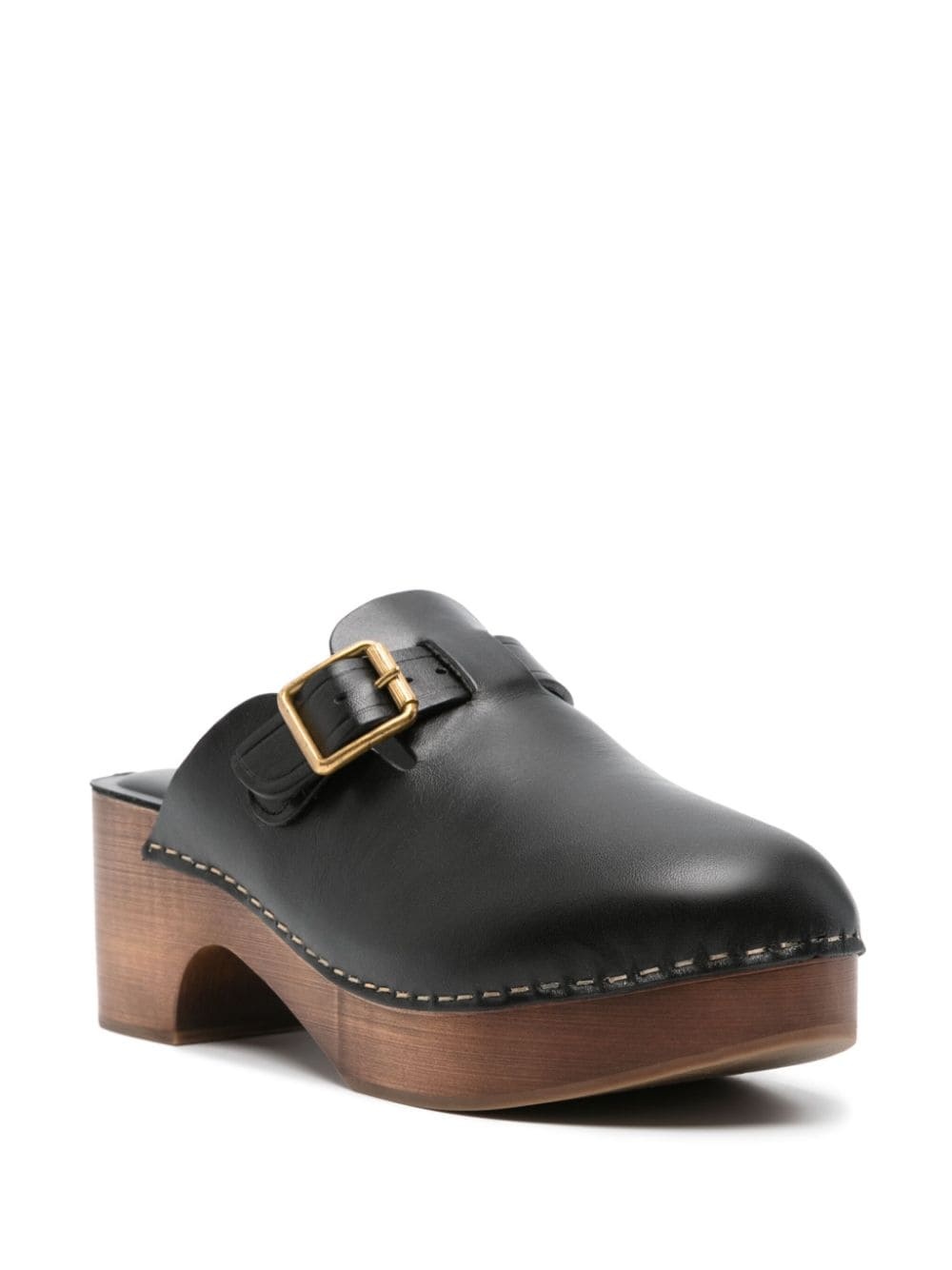 70mm leather mules - 2