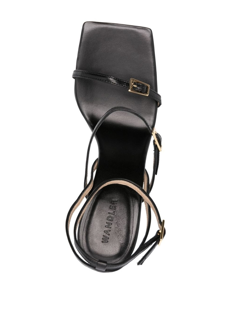 95mm wedge leather sandals 4