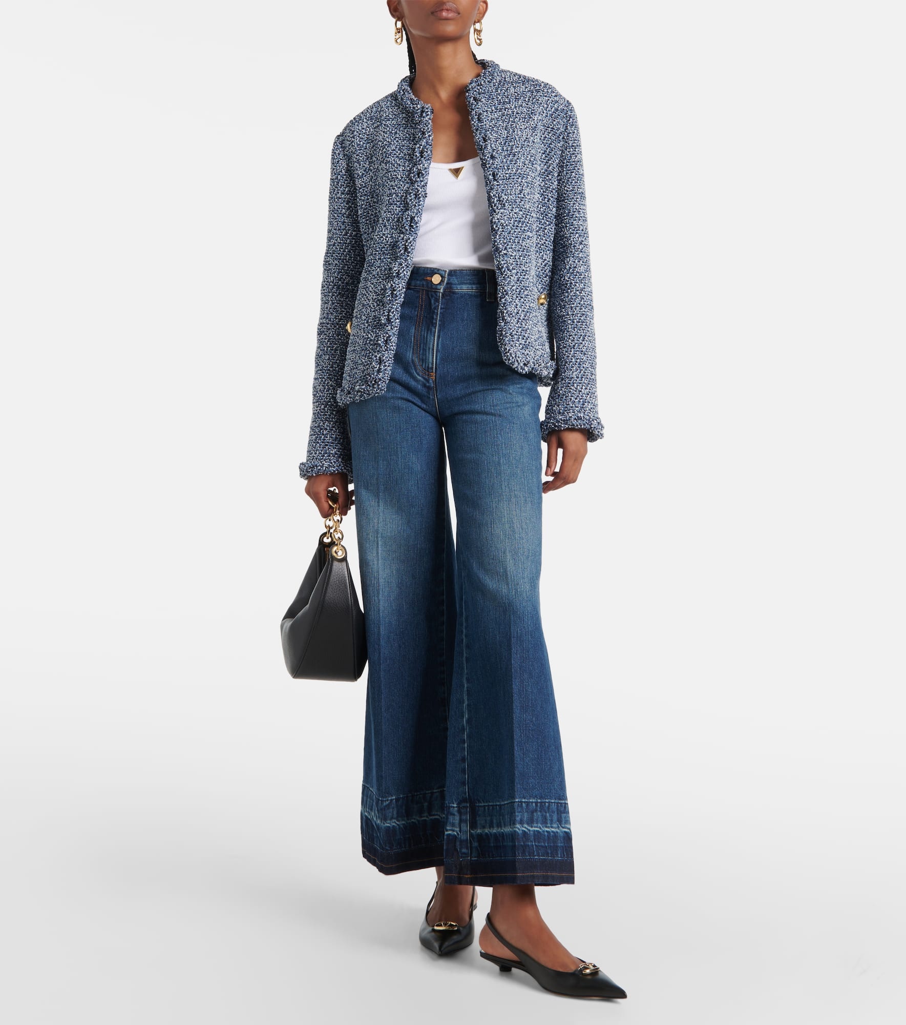 High-rise wide-leg jeans - 2