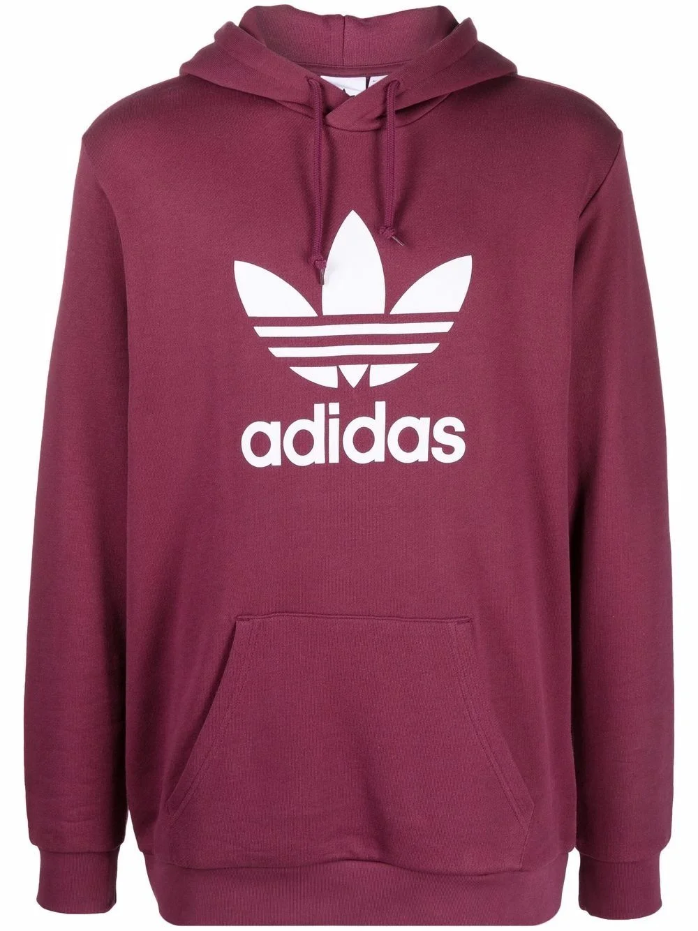 로고 인쇄 면 hoodie - 1