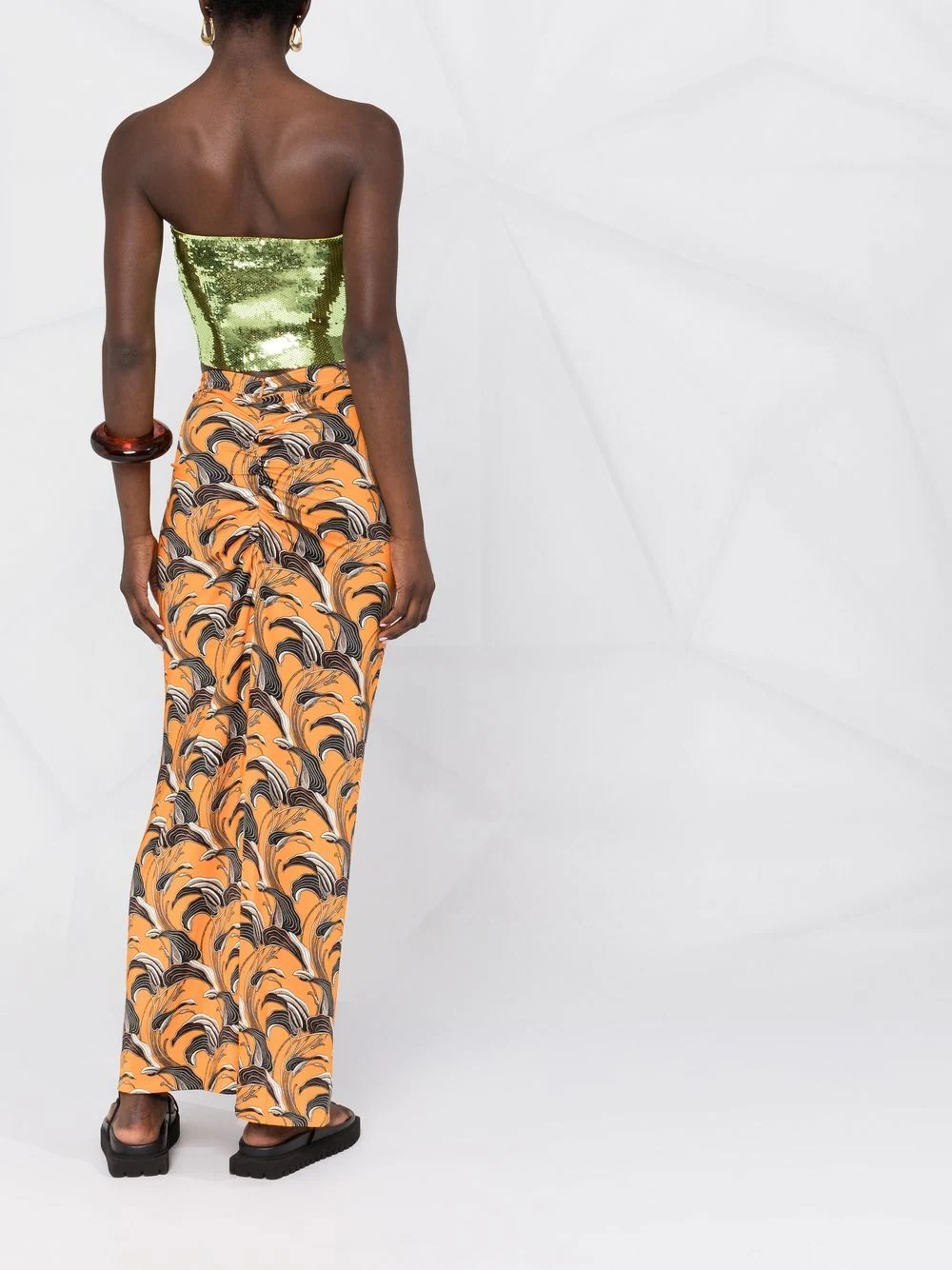printed ruched skirt - 6