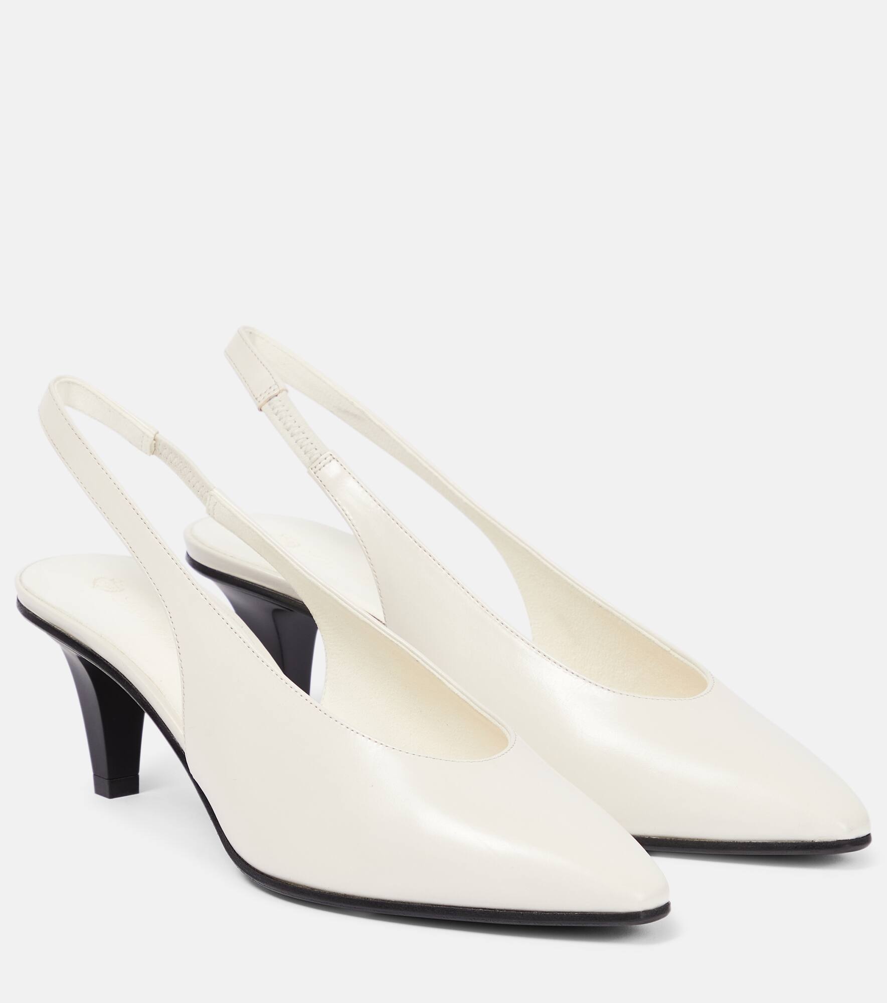 Rebecca leather slingback pumps - 1