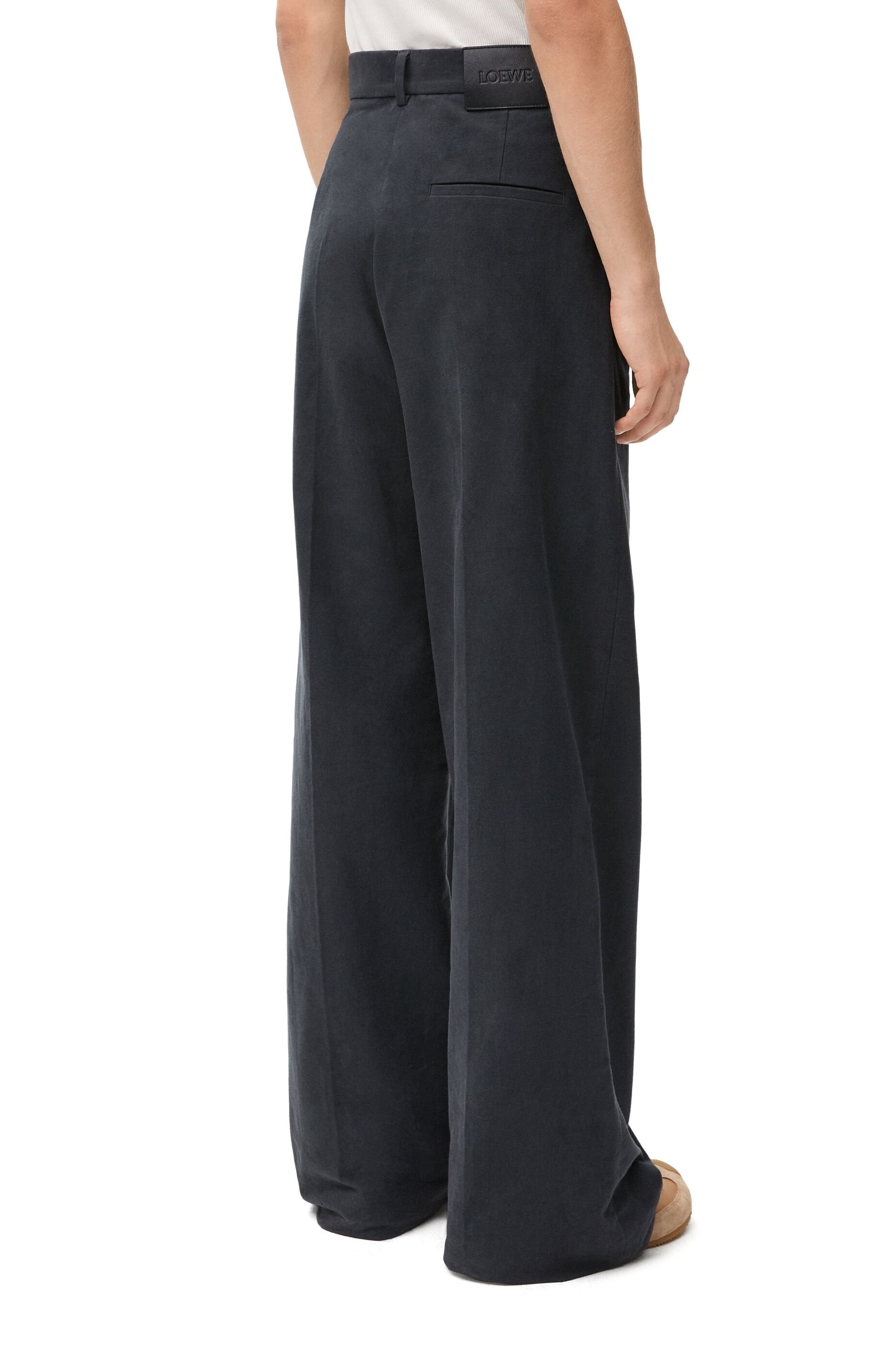 Pleated trousers in cotton - 4