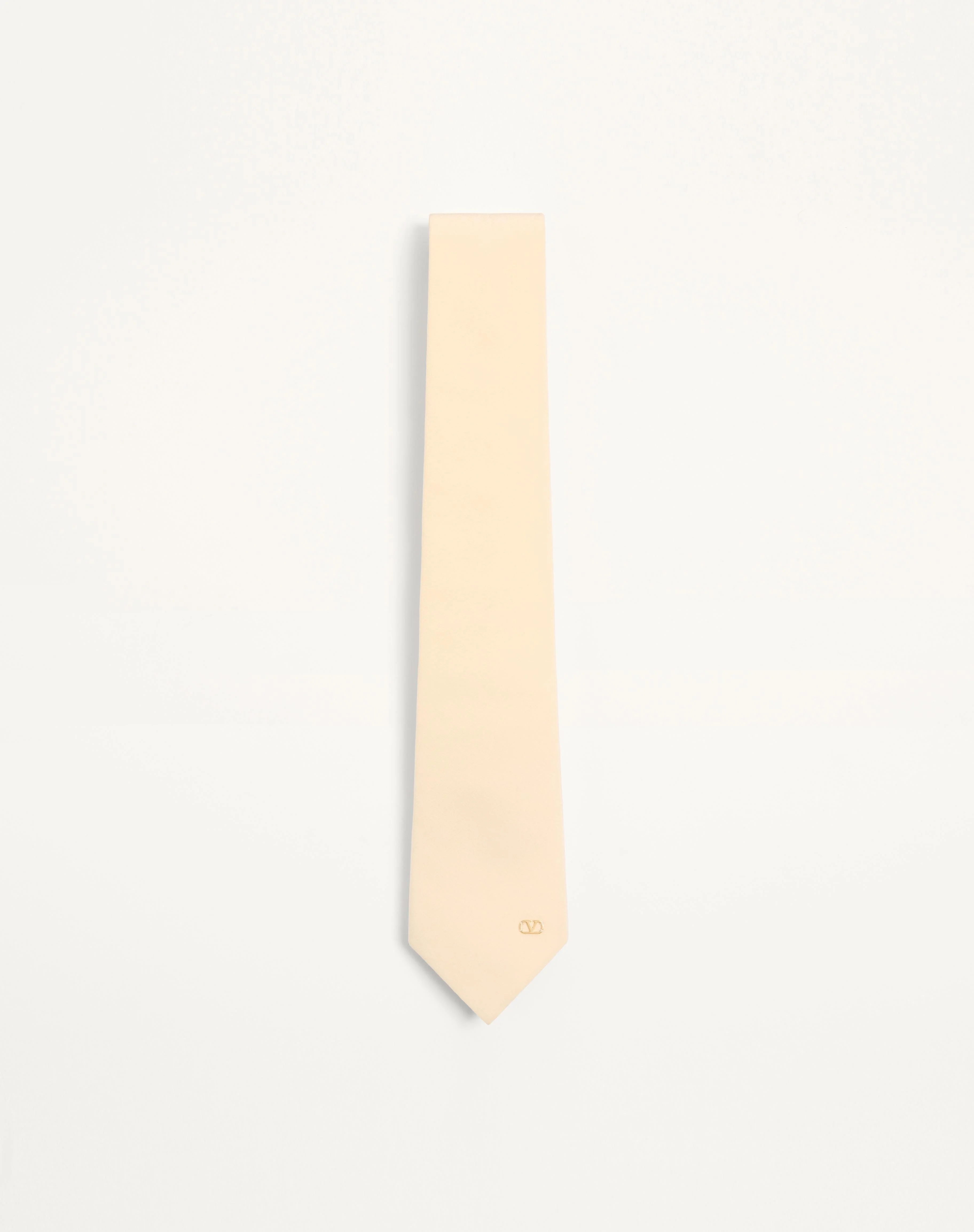 VALENTIE SILK TIE WITH VLOGO SIGNATURE DETAIL - 1
