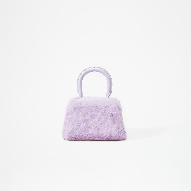 Lilac Fluffy Bow Micro Bag 3