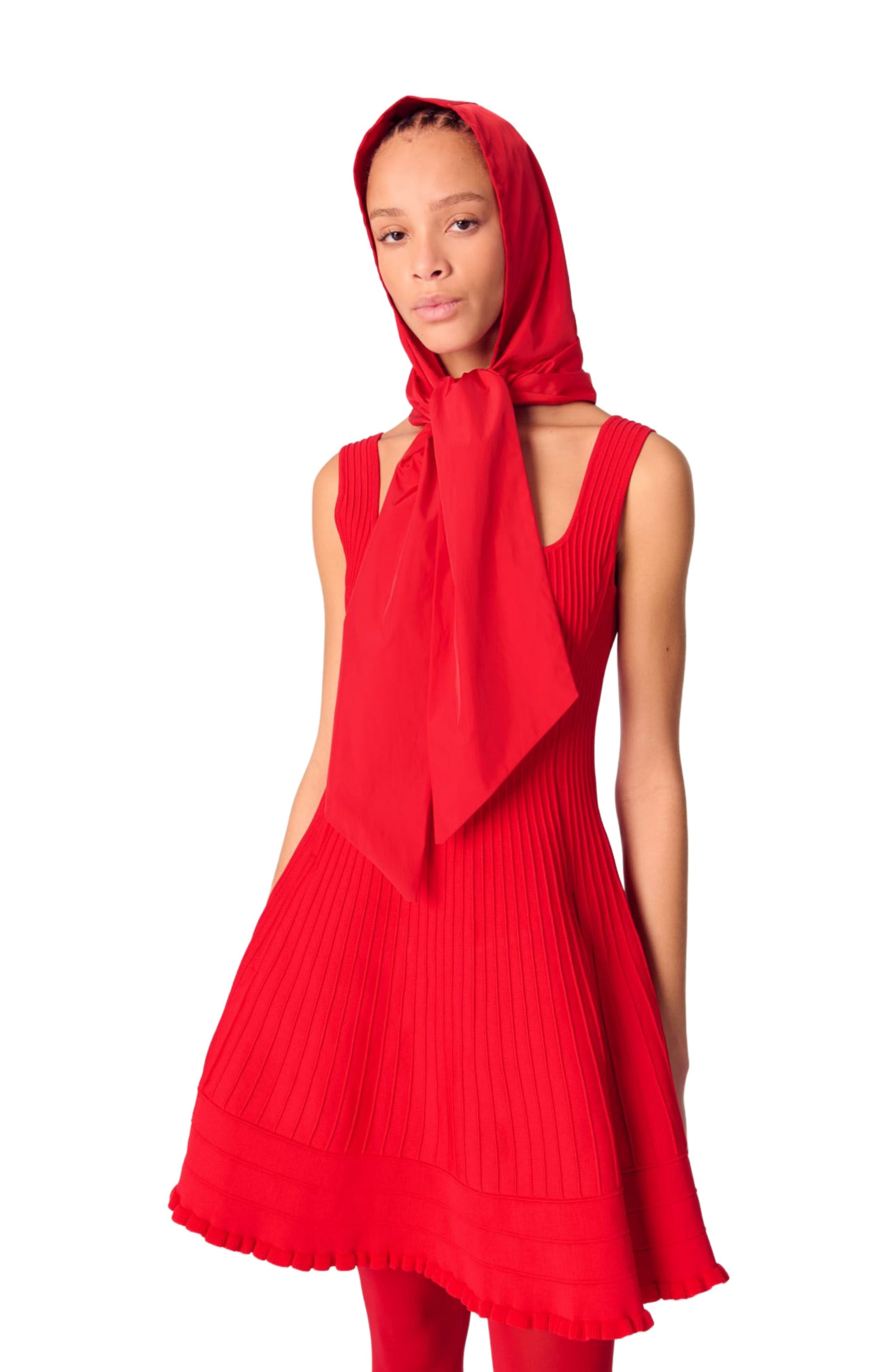 maje Short knit dress in Red at Nordstrom - 5