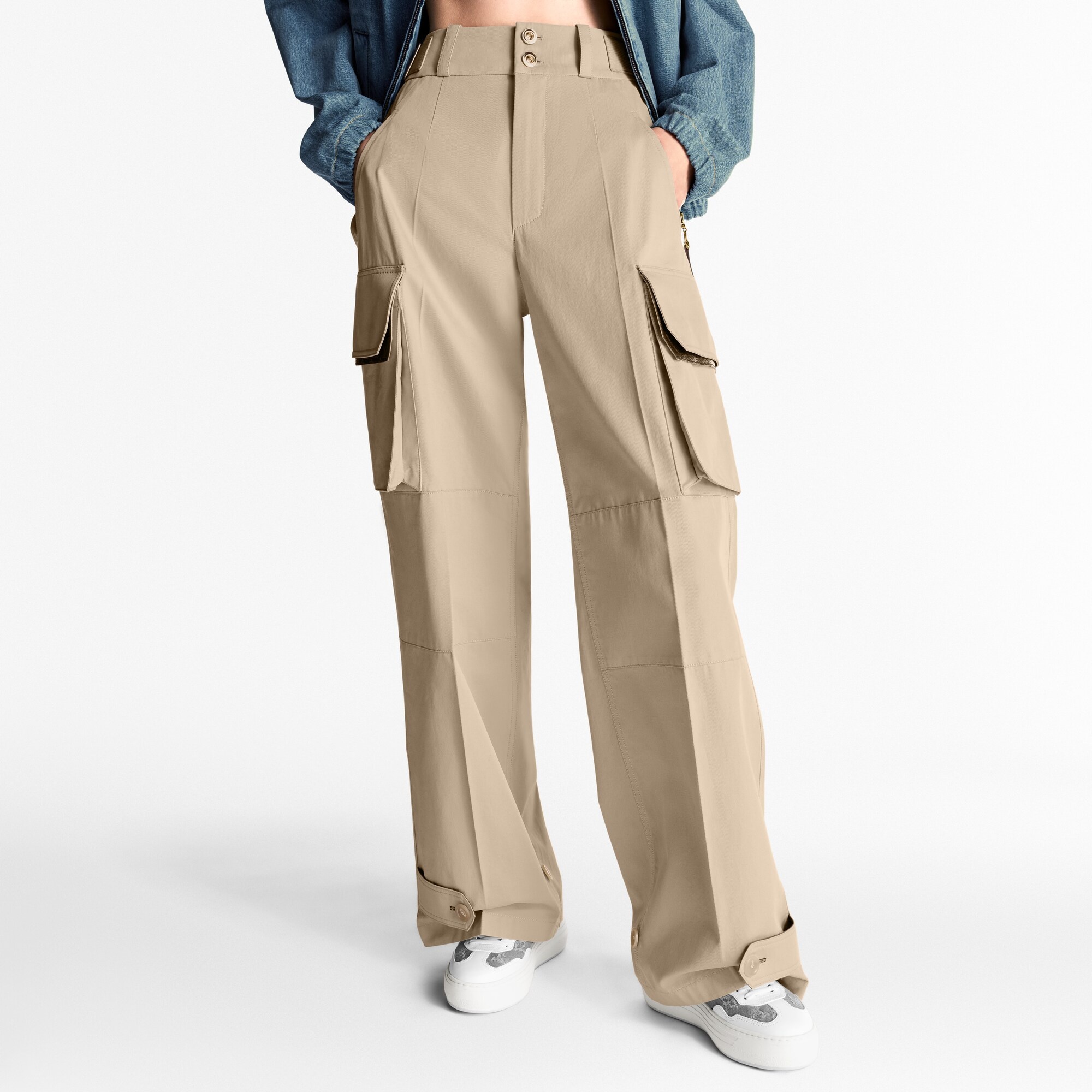 Wide-Leg Cargo Pants - 2