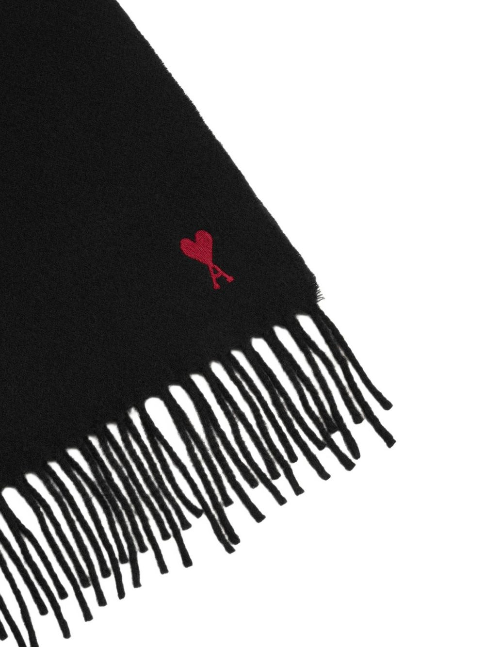Ami de Coeur fringed-edge wool scarf - 2