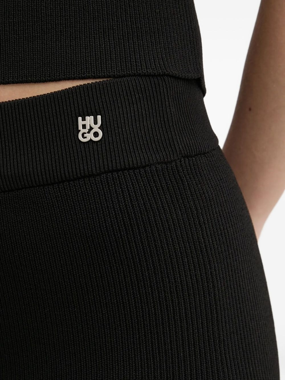 ribbed midi skirt - 3