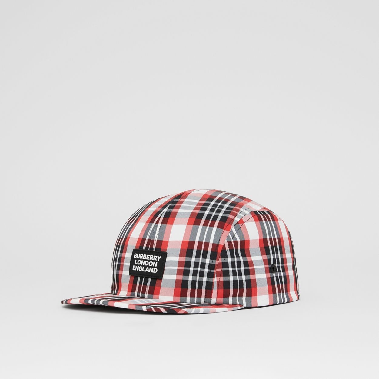 Logo Appliqué Tartan Nylon Cap - 6