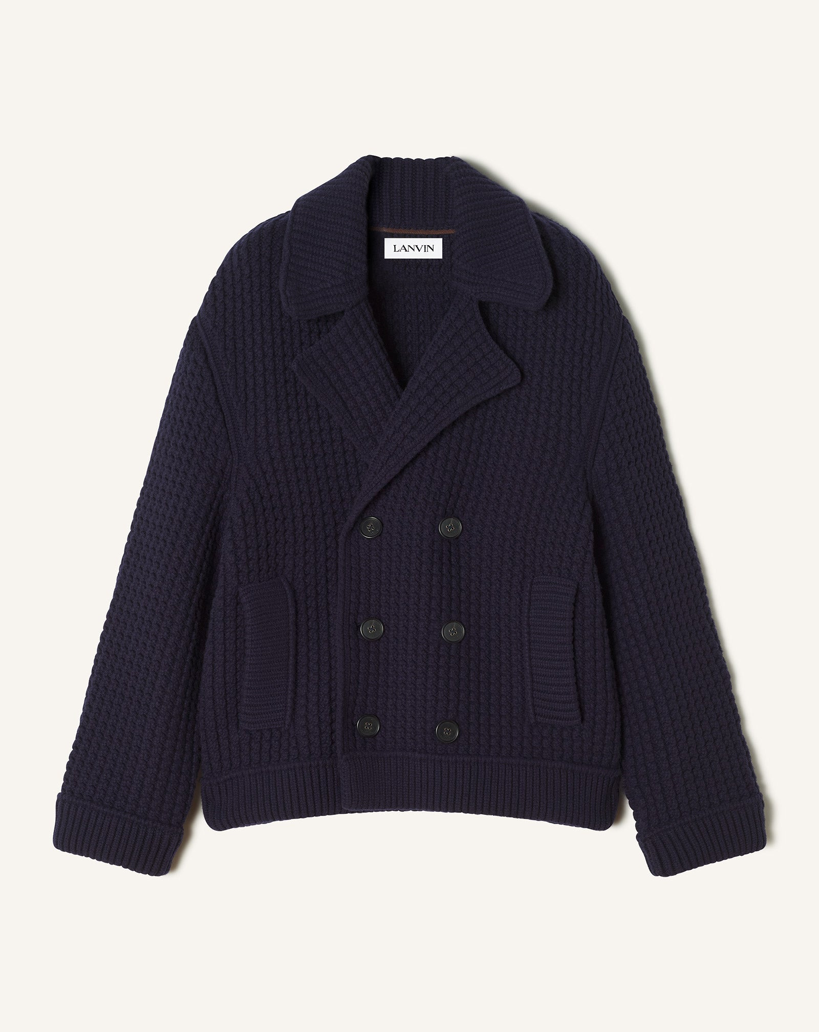 RELAXED-FIT WOOL PEACOAT - 1