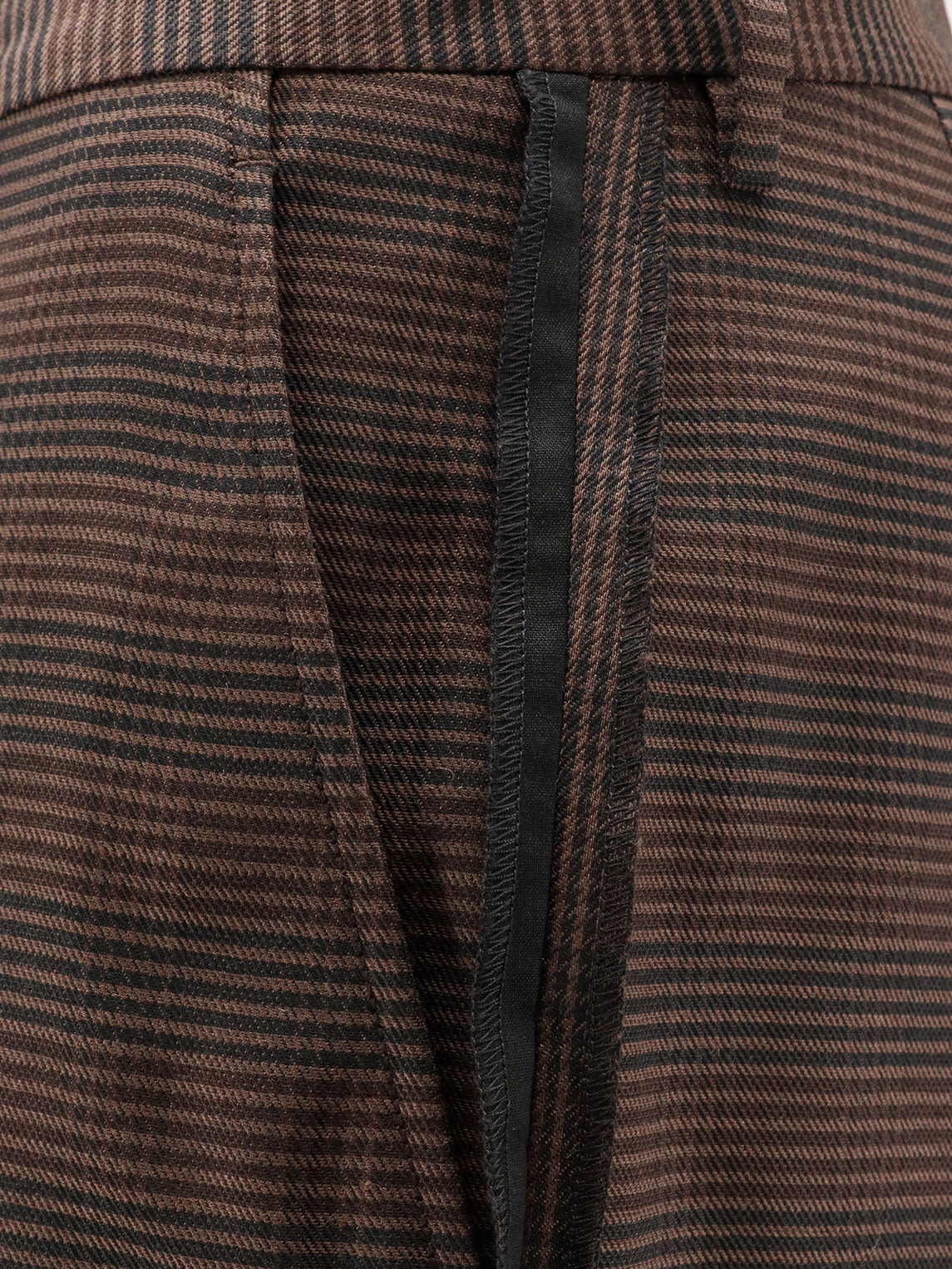 Wool Blend Trousers With Raw-Cut Edges - 3
