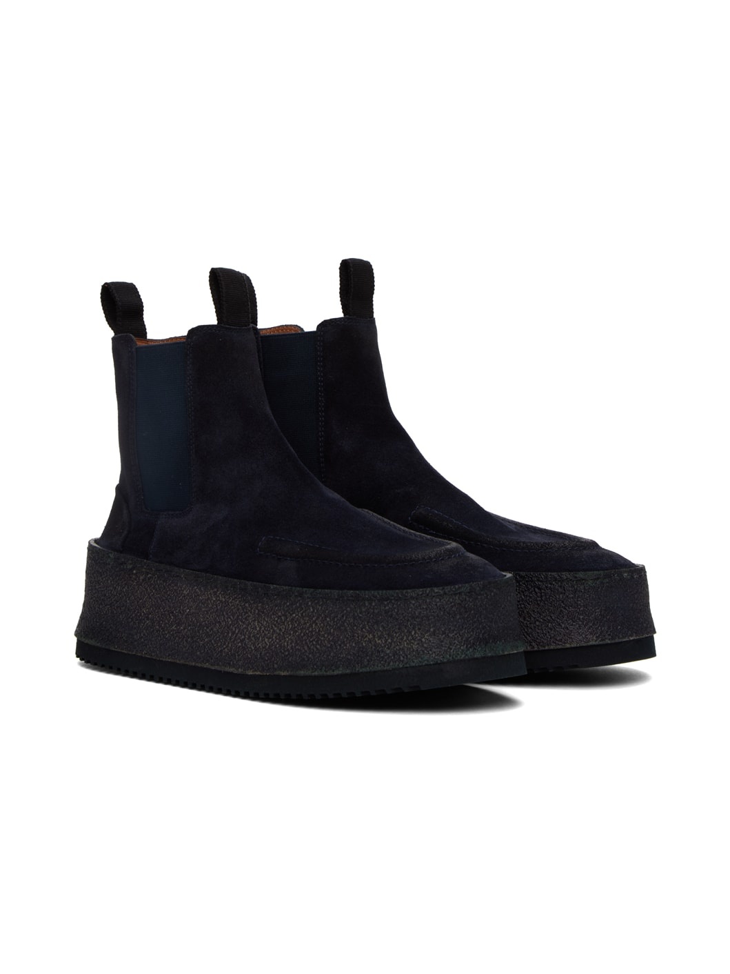 SSENSE Exclusive Navy Parapana Beatles Boots - 4