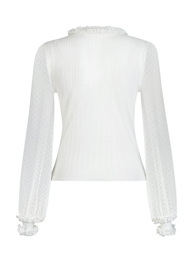 FENDI ruffle trim knitted top outlook