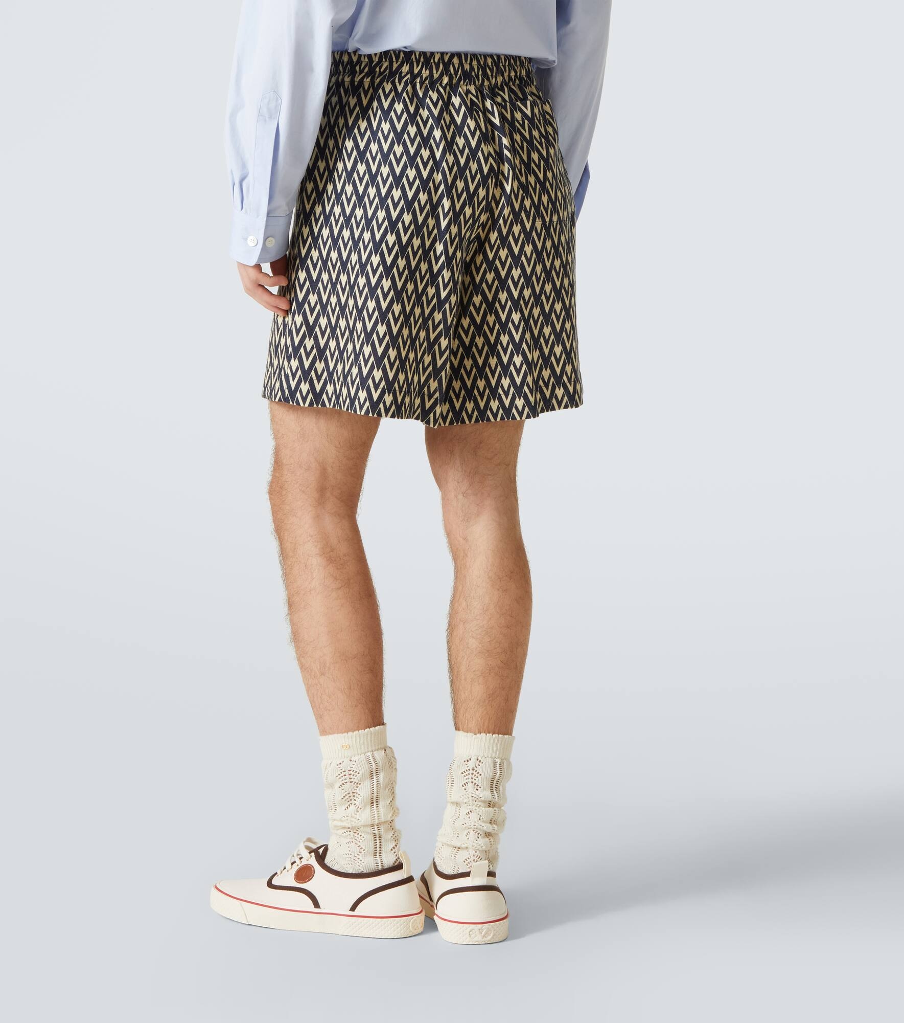 Toute La V linen Bermuda shorts - 4