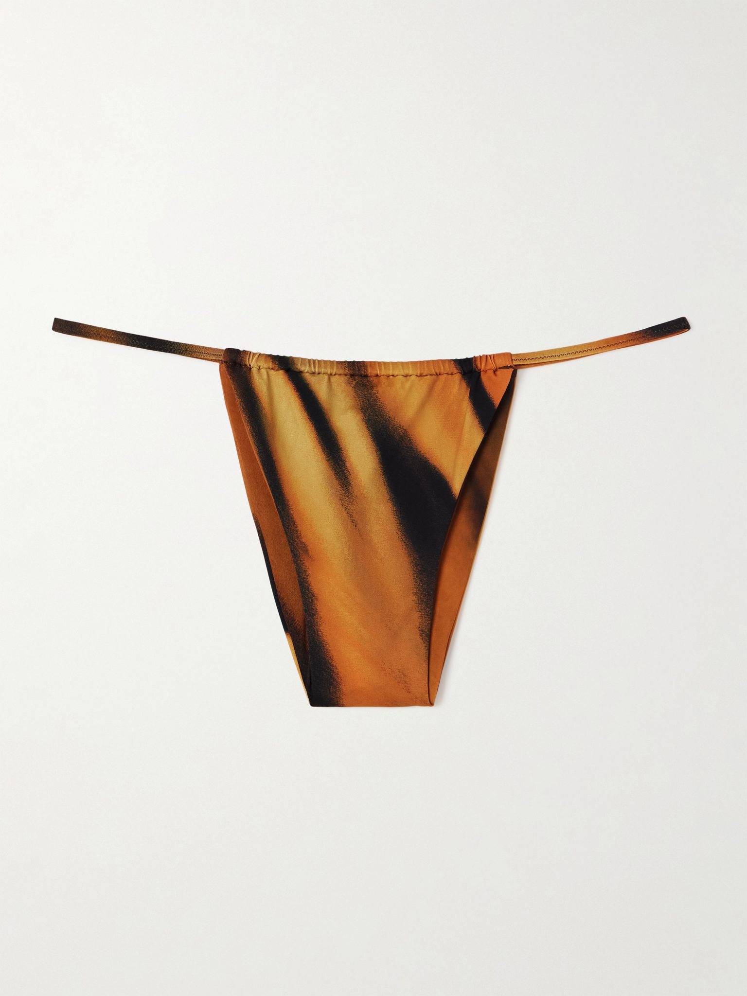 + Roberto Cavalli Signature Swim String Bikini Bottom - Tiger Face Multi - 1