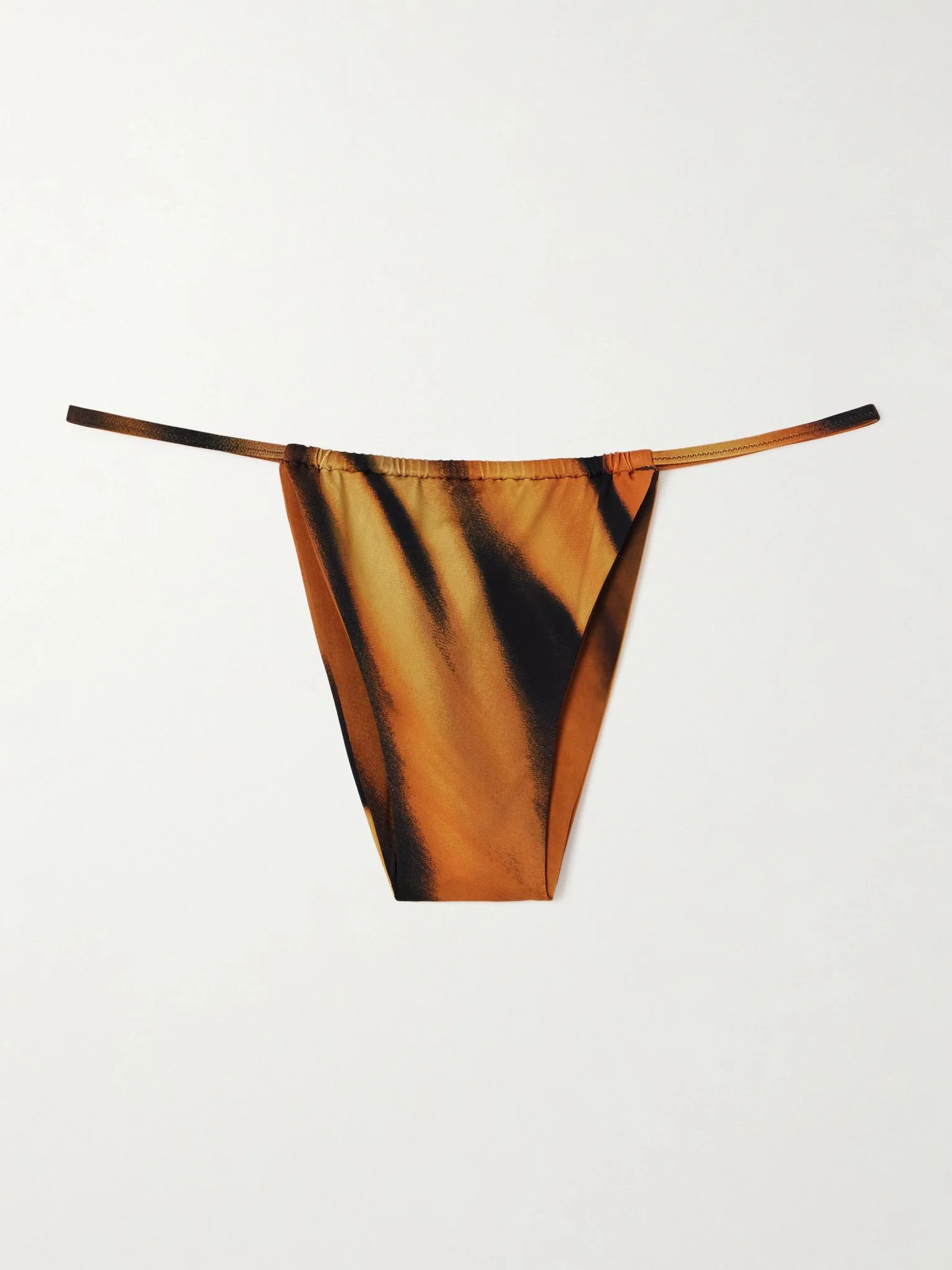 + Roberto Cavalli Signature Swim String Bikini Bottom - Tiger Face Multi - 1