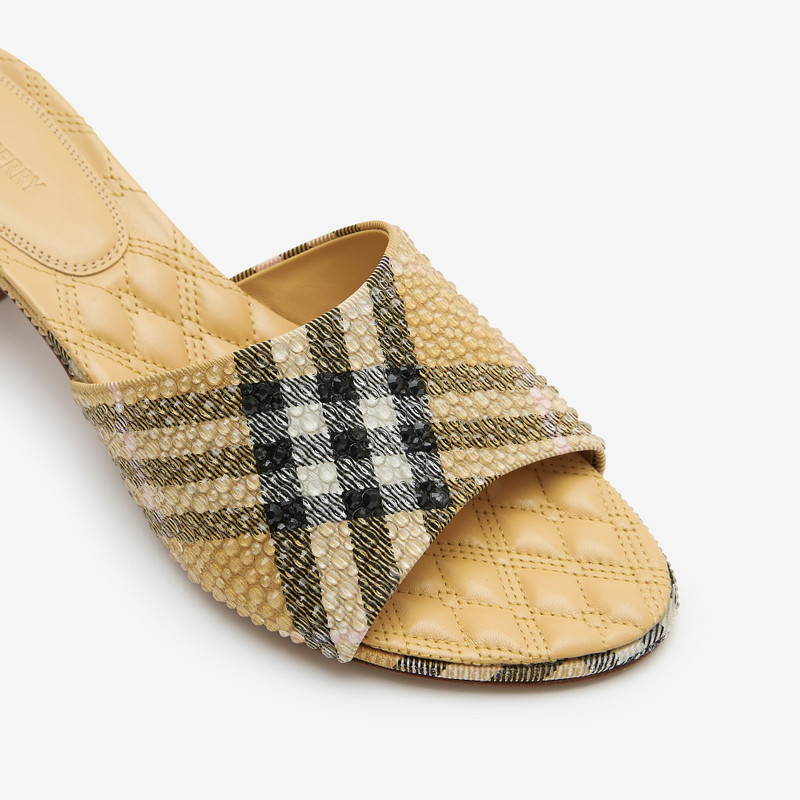 Rhinestone Check Sloane Mules 6